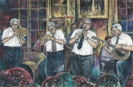 Preservation Hall Jazz Musicians in New Orleans Louisiana